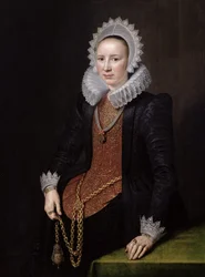 Portræt af en dame på 29, 1615